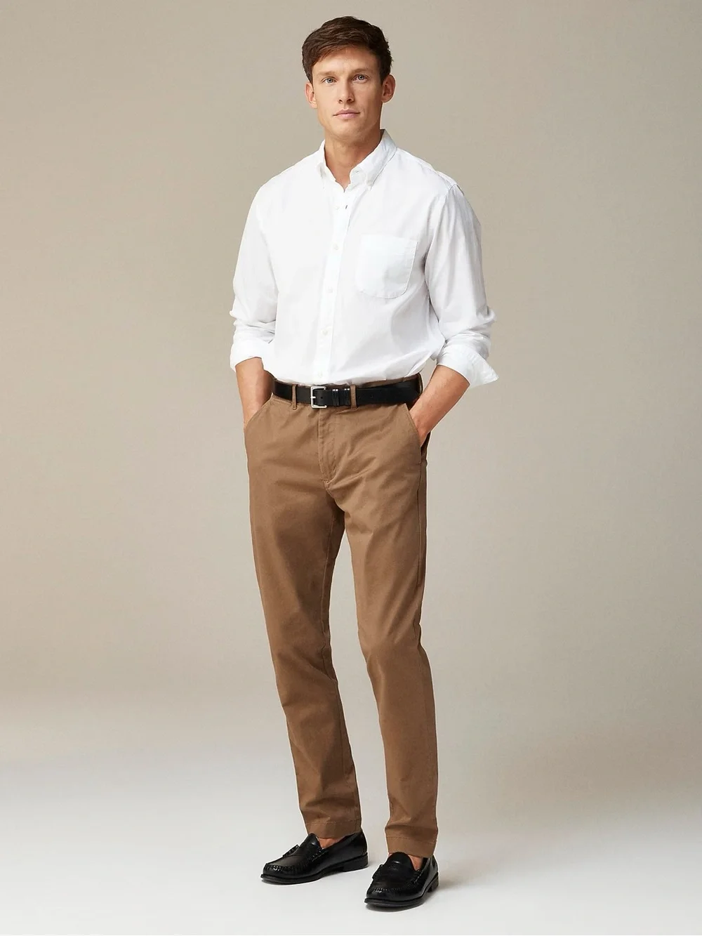 J.Crew Mens 1040 Athletic Tapered Fit Stretch Chino Pants 32x32 business casual